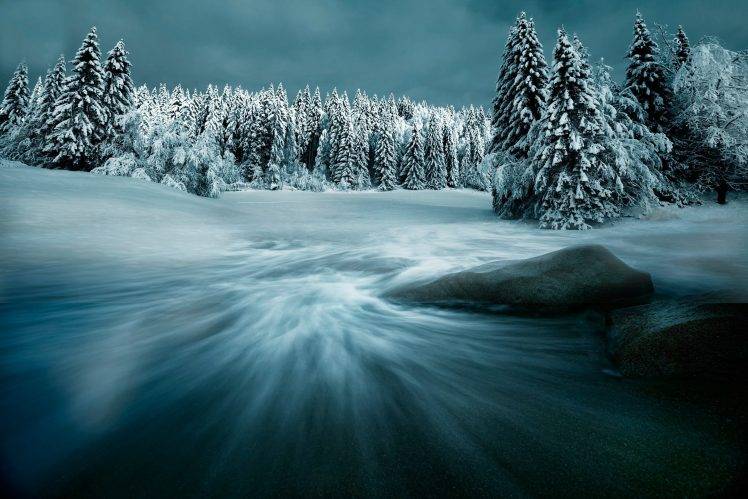 winter, Snow, Seasons, Landscape, Trees HD Wallpaper Desktop Background