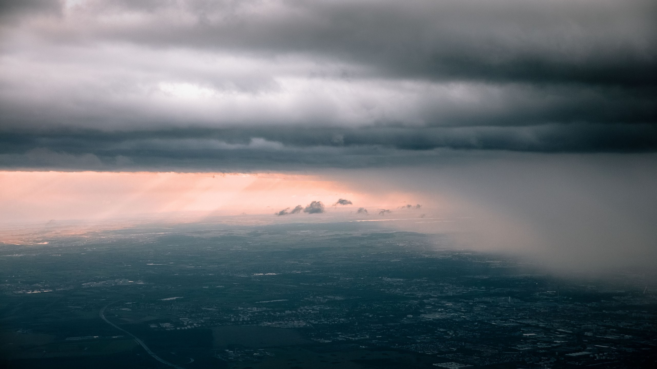 photography, Landscape, Nature, Aerial View, Urban, Clouds Wallpaper