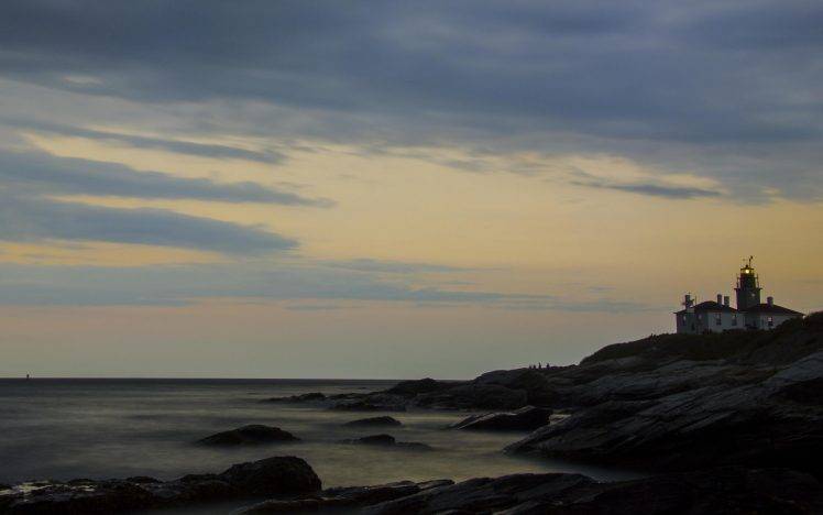 sea, Water, Photography, Landscape, Nature, Coast, Rock, Lighthouse HD Wallpaper Desktop Background