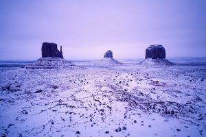photography, Nature, Winter, Desert, Rock Formation, Landscape