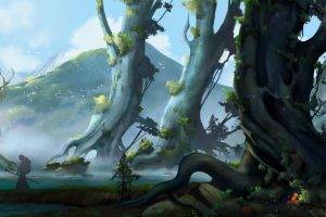 Stephan Bored, Fantasy Art, Landscape, Trees, Better World