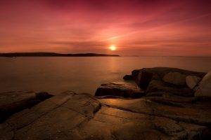photography, Landscape, Water, Sea, Nature, Bay, Sunset, Rock Formation