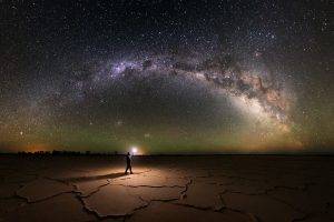 nature, Landscape, Salt Lakes, Milky Way, Starry Night, Explorer, Lantern, Lights, Galaxy, Long Exposure, Australia