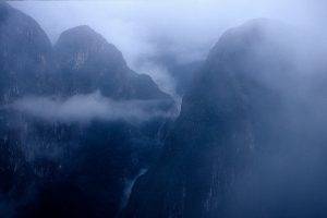 landscape, Nature, Mountain, Sunrise, Mist, Blue, Morning, Machu Picchu, Peru