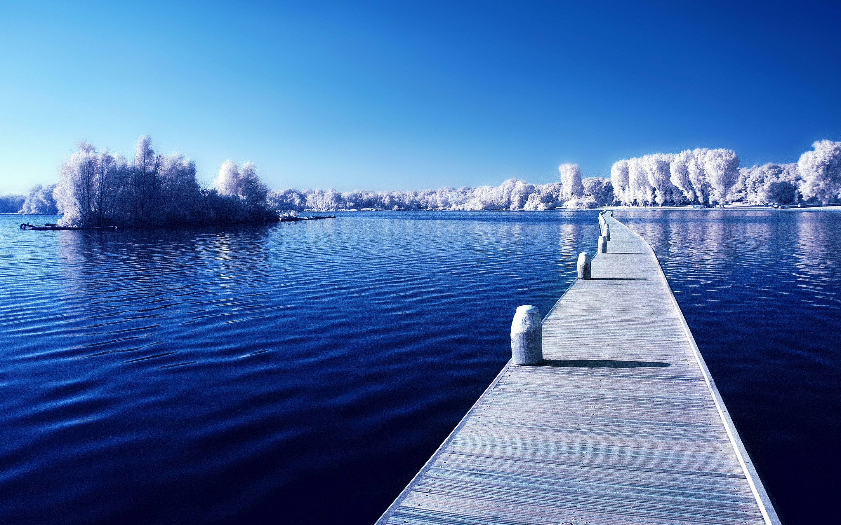 water, Landscape, Winter, Snow, Seasons Wallpaper