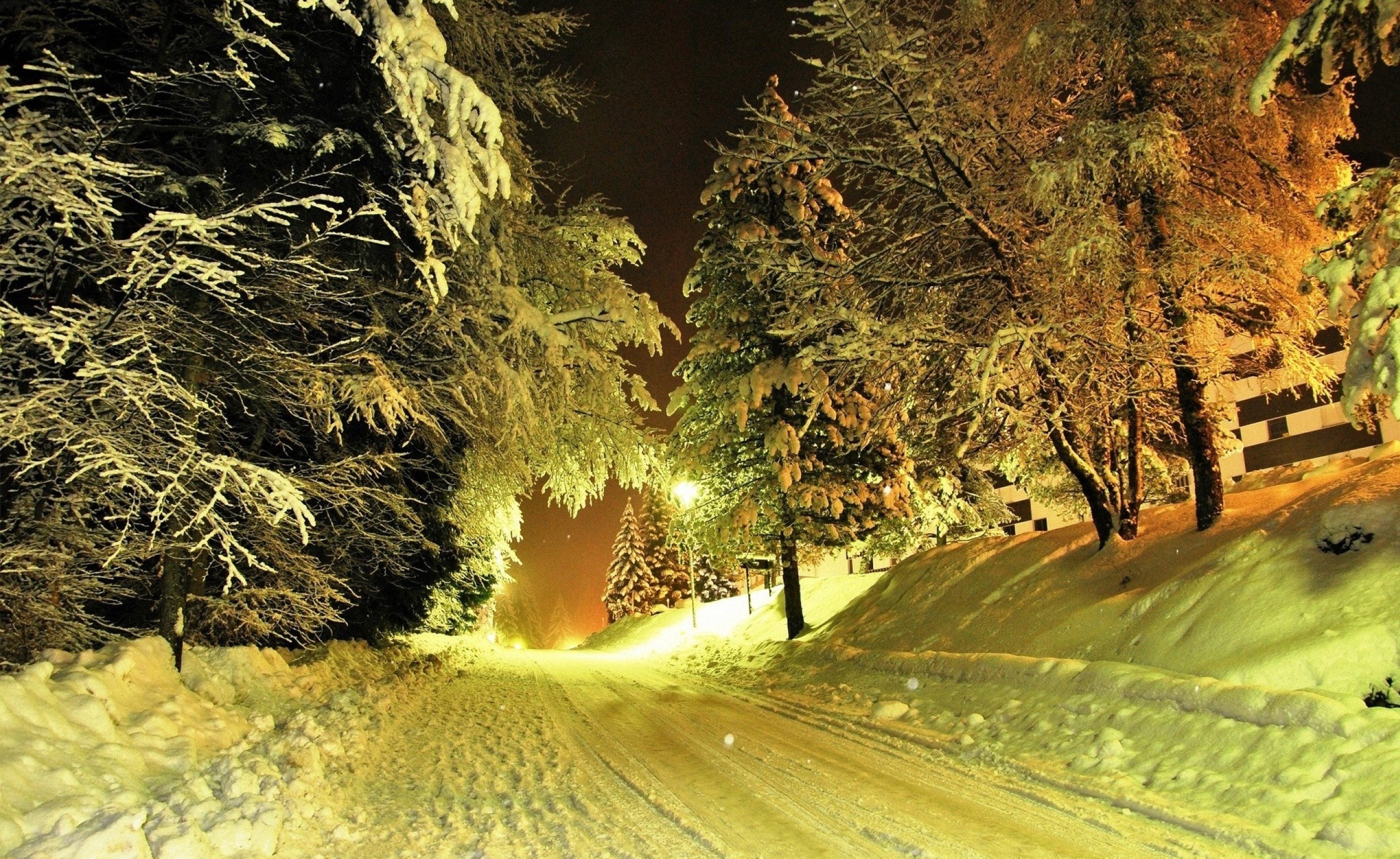 дорога зима вечер road winter evening без смс