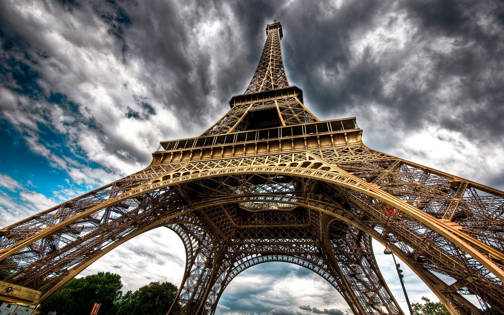 nature, Landscape, Clouds, Eiffel Tower, Paris, France