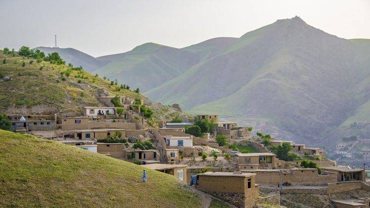 Afghanistan, Badakhshan, Nature, Landscape, Green, House, Stone House HD Wallpaper Desktop Background