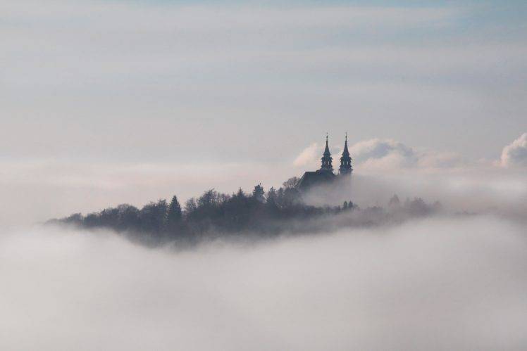 Linz, Austria, Landscape, Clouds HD Wallpaper Desktop Background