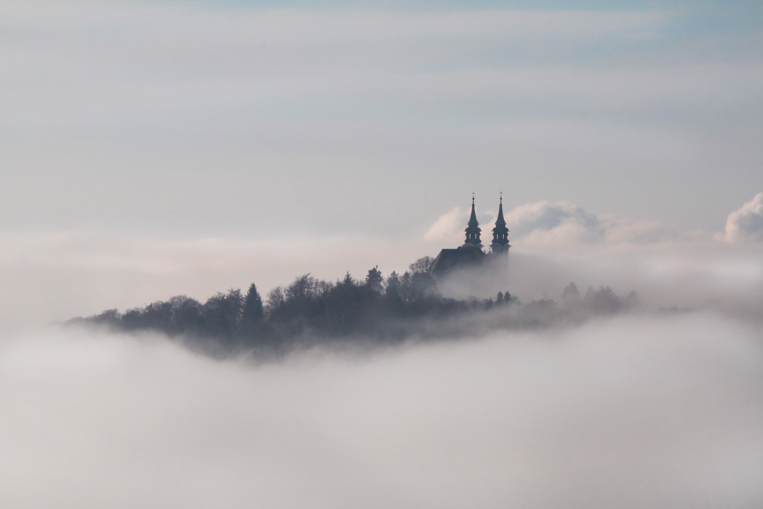 Linz, Austria, Landscape, Clouds Wallpaper