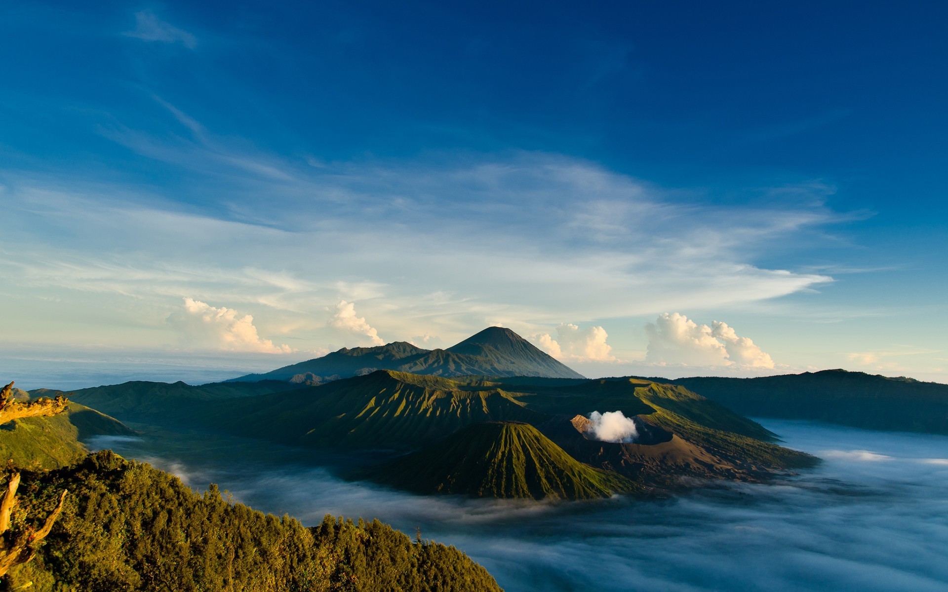 photography, Nature, Landscape, Sea, Water, Volcano, Indonesia Wallpaper