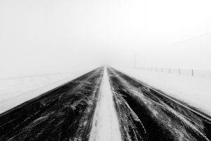road, Winter, Landscape, Snow
