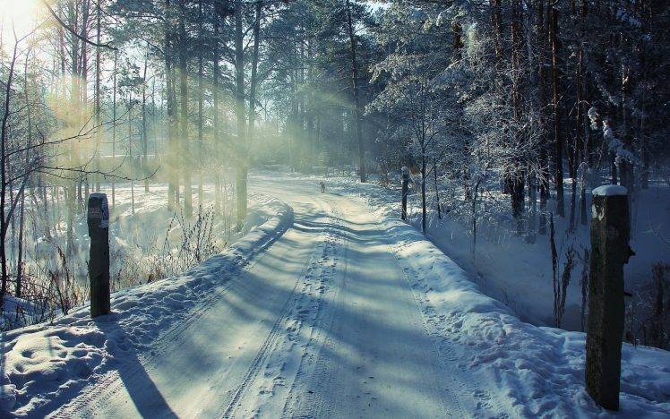 winter, Landscape, Snow, Nature, Cyrillic HD Wallpaper Desktop Background