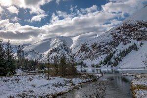 mountain, Nature, Winter, Landscape