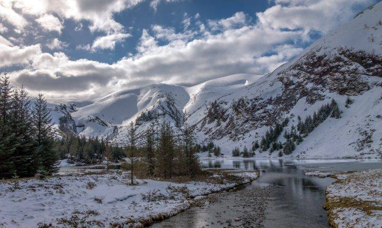 mountain, Nature, Winter, Landscape HD Wallpaper Desktop Background