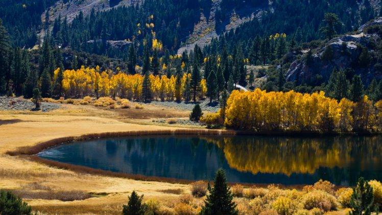 nature, Lake, Reflection, Trees, Colorful, Landscape HD Wallpaper Desktop Background