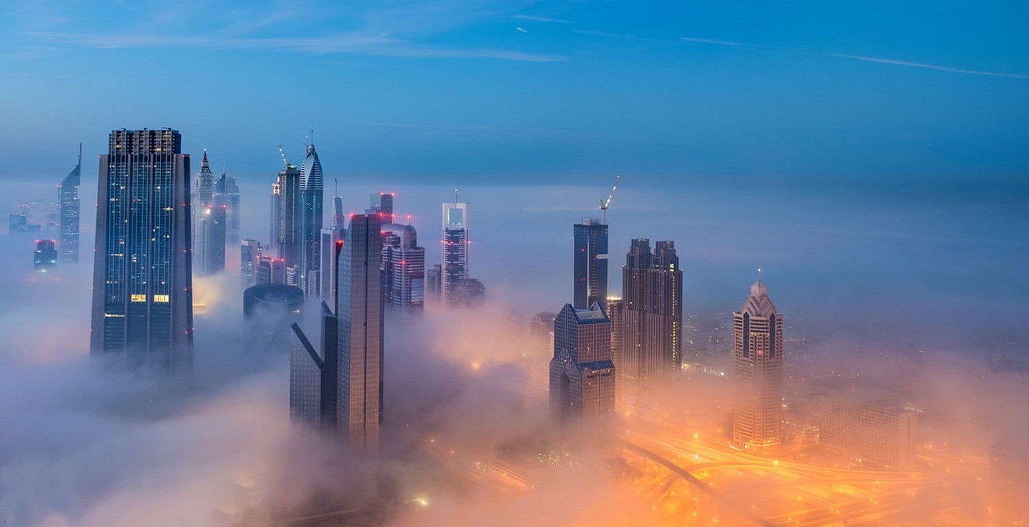 страны архитектура небоскреб рассвет Дубаи объединенные арабские эмираты бесплатно