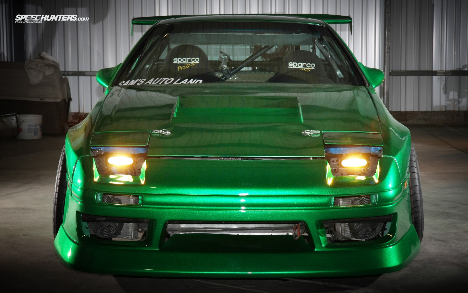 Mazda RX 7 FC зеленая