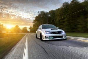 Subaru, Impreza, Sunlight, Low, Stance, Motion Blur