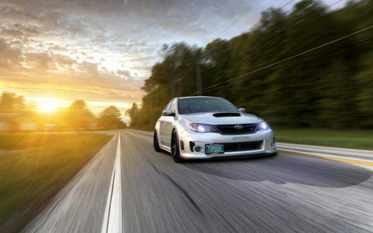 Subaru, Impreza, Sunlight, Low, Stance, Motion Blur HD Wallpaper Desktop Background