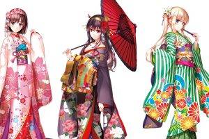 anime Girls, Anime, Sawamura Eriri Spencer, Saenai Heroine No Sodatekata, Katou Megumi, Kimono, Japanese Clothes, Kasumigaoka Utaha