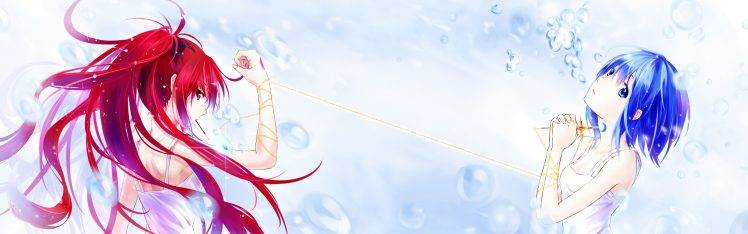 anime Girls, Anime, Mahou Shoujo Madoka Magica, Miki Sayaka, Sakura Kyoko HD Wallpaper Desktop Background