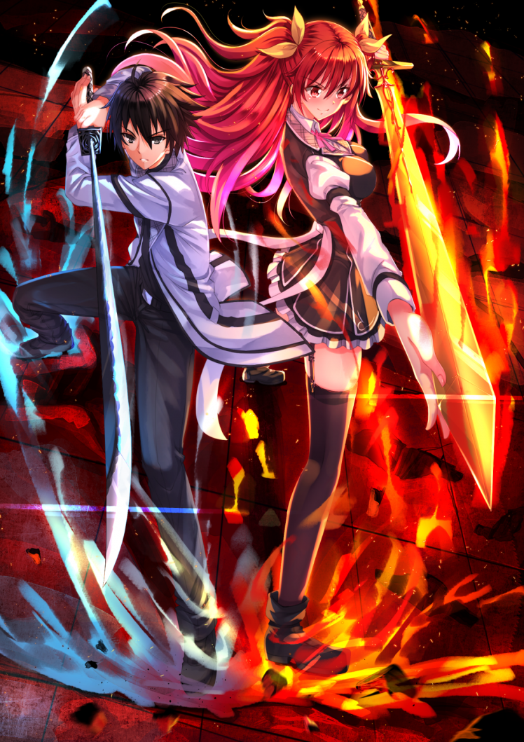 Rakudai Kishi No Cavalry, Stella Vermillion, Ikki Kurogane HD Wallpaper Desktop Background