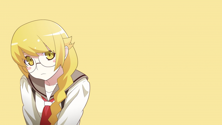 anime, Anime Girls, Oshino Shinobu, Long Hair, Blonde, Monogatari Series HD Wallpaper Desktop Background
