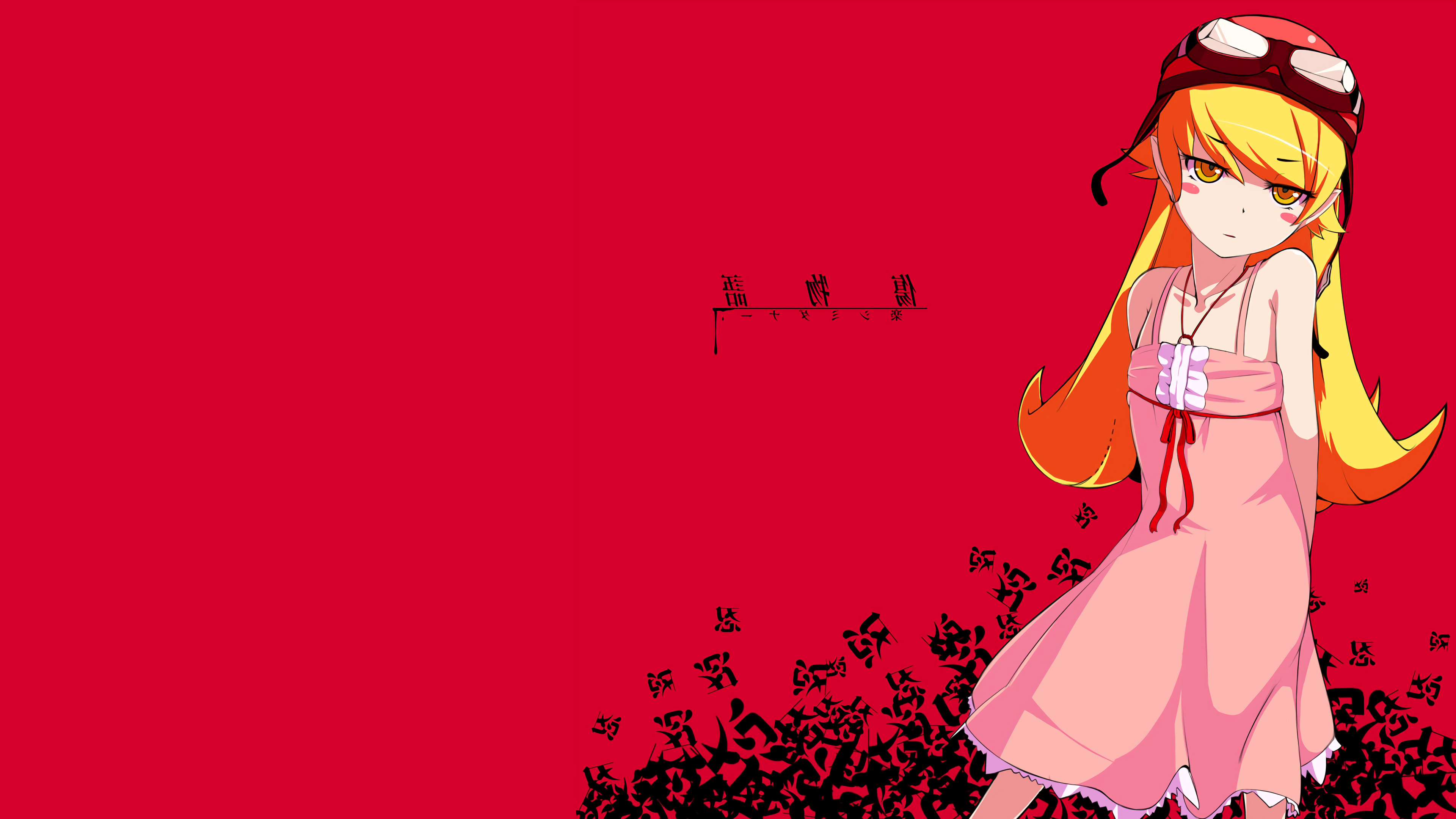 anime Girls, Anime, Oshino Shinobu, Blonde, Long Hair, Monogatari Series Wallpaper