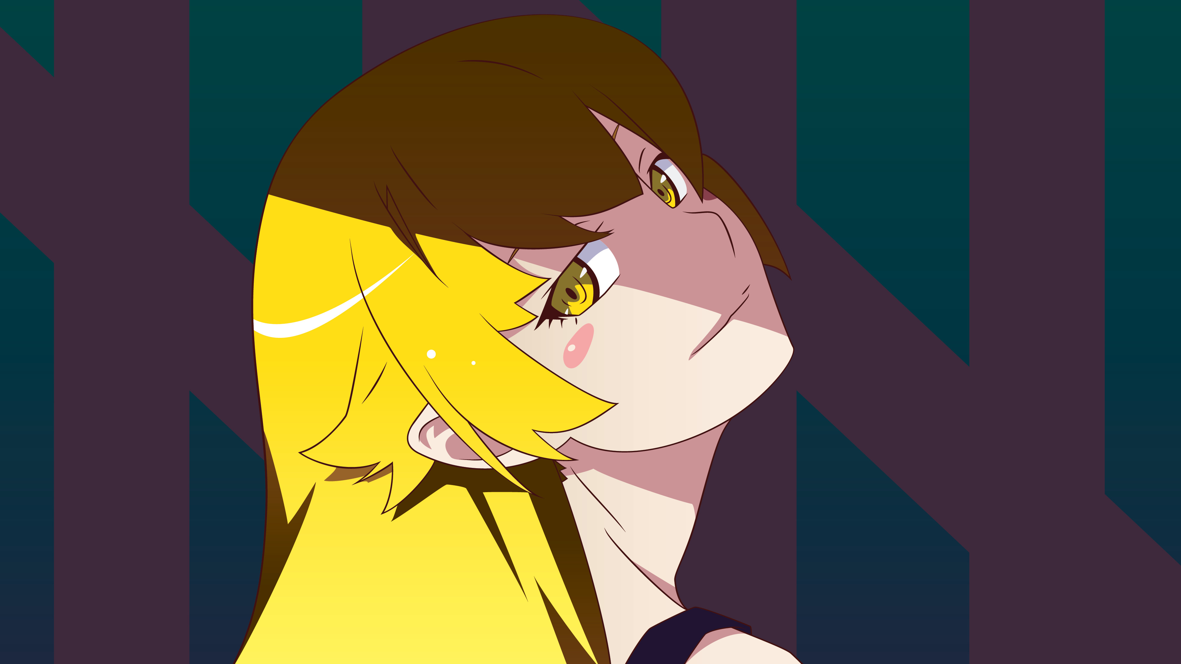 anime, Anime Girls, Oshino Shinobu, Blonde, Long Hair, Monogatari Series Wallpaper