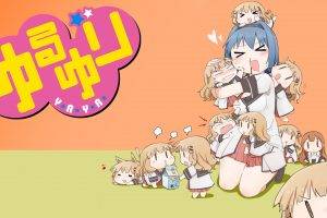 Yuru Yuri, Anime Girls, Oomuro Sakurako, Chibi, Furutani Himawari
