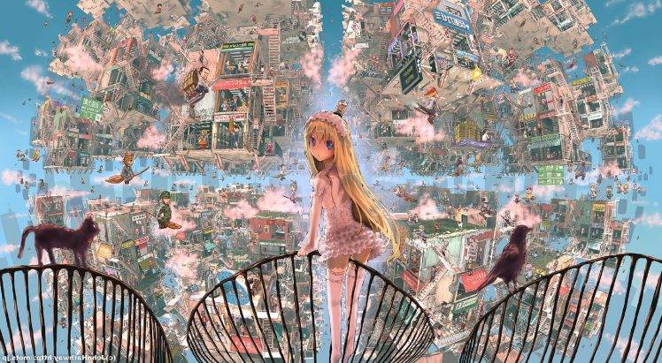anime Girls, Anime, Original Characters, City HD Wallpaper Desktop Background