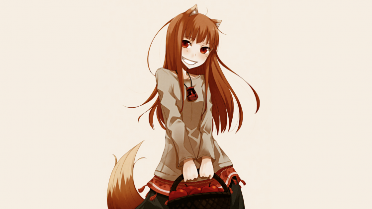 anime Girls, Anime, Spice And Wolf, Holo, Wolf Girls HD Wallpaper Desktop Background