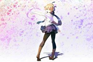 Saber, Fate Series, Anime Girls, Blonde, Triple Screen