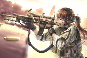 TC1995, Military, Women, Anime Girls, Weapon, Rifles