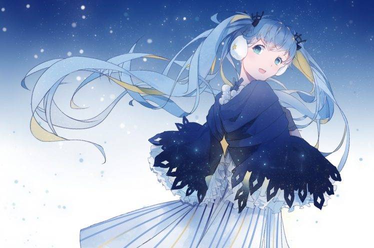 Vocaloid, Hatsune Miku, Snow HD Wallpaper Desktop Background