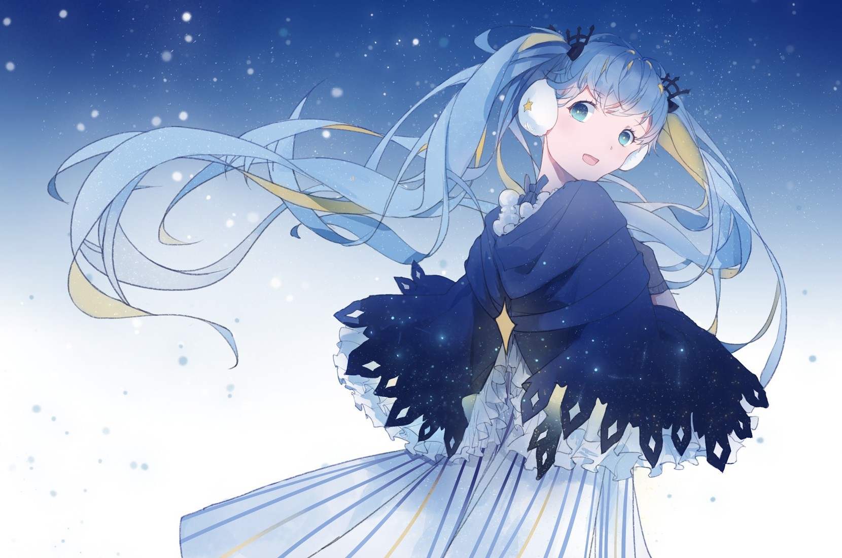 Vocaloid, Hatsune Miku, Snow Wallpaper