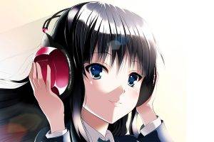 anime, Akiyama Mio, Headphones, K ON!