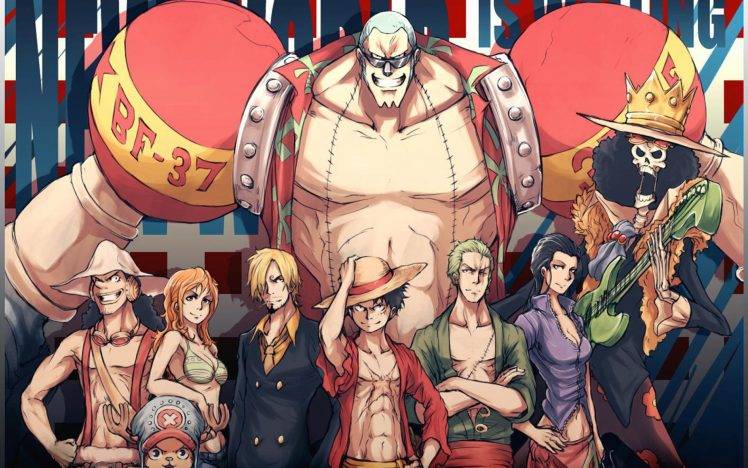 manga, Anime, One Piece, Monkey D. Luffy, Roronoa Zoro, Ussop, Nami, Nico Robin, Franky HD Wallpaper Desktop Background