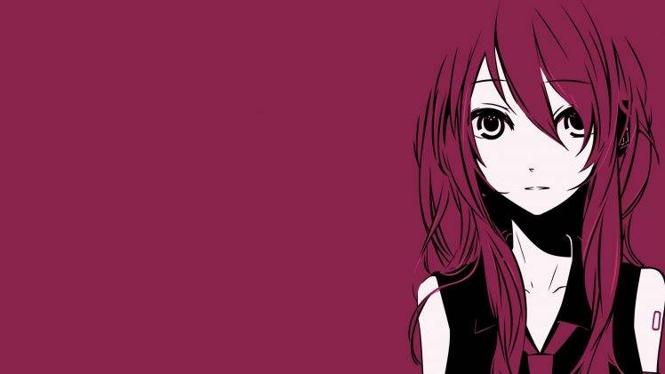 anime, Vocaloid, Hatsune Miku, Red HD Wallpaper Desktop Background