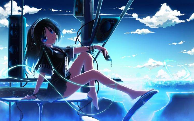 anime, Anime Girls, Original Characters, Headphones HD Wallpaper Desktop Background