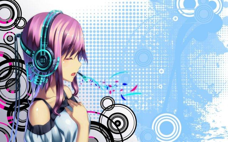 anime, Super Sonico, Closed Eyes, Anime Girls HD Wallpaper Desktop Background