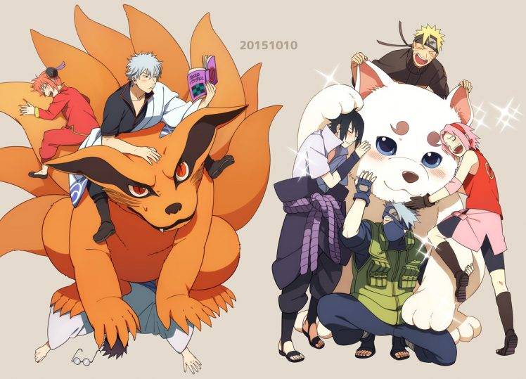 Manga Anime Gintama Uzumaki Naruto Uchiha Sasuke Hatake Kakashi Haruno Sakura Wallpapers