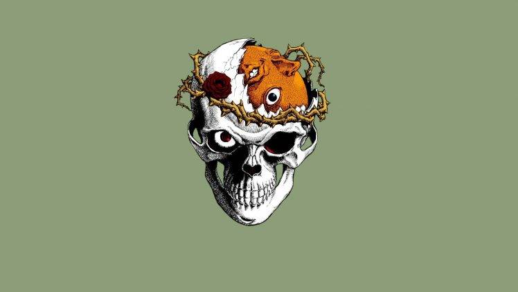 Kentaro Miura, Berserk, Beherit, Skull, Rose, Thorns HD Wallpaper Desktop Background