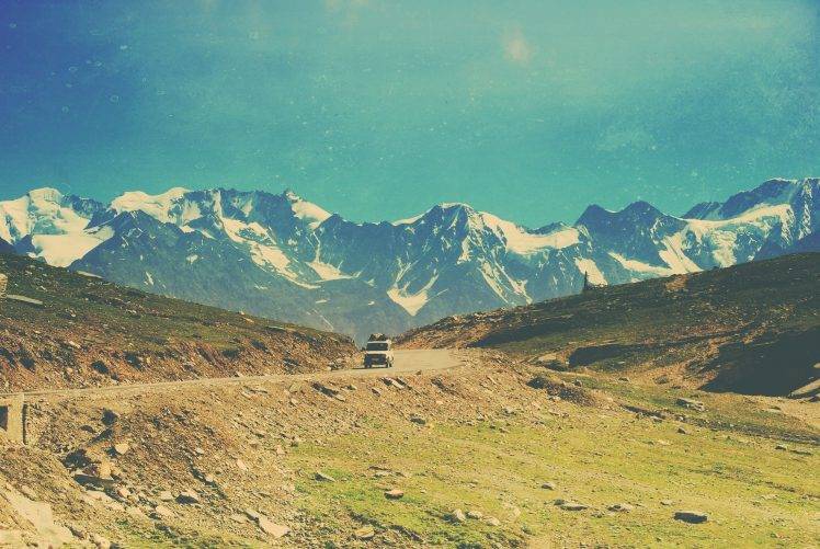 mountain, Road, Car HD Wallpaper Desktop Background