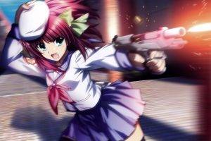 anime, Anime Girls, Angel Beats!, Gun, Nakamura Yuri