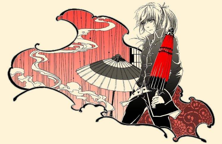 anime, Anime Girls, Japanese Umbrella, Gintama HD Wallpaper Desktop Background