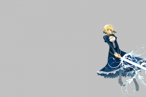 anime, Anime Girls, Saber, Fate Series, Simple Background