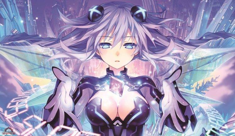 Hyperdimension Neptunia, Anime, Anime Girls, Purple Heart HD Wallpaper Desktop Background