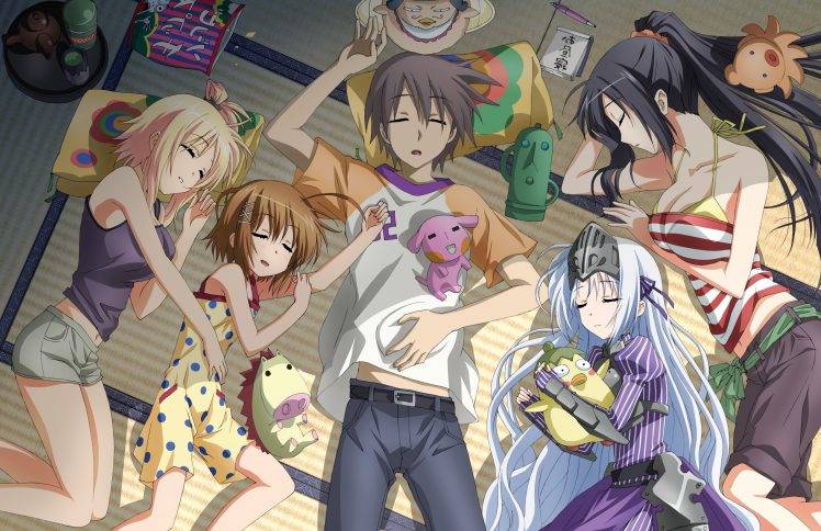 anime, Anime Girls, Kore Wa Zombie Desu Ka, Aikawa Ayumu, Eucliwood Hellscythe, Seraphim, Haruna HD Wallpaper Desktop Background